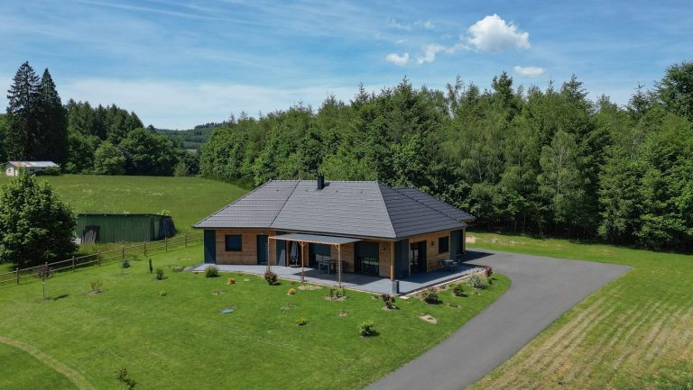Maison ossature bois de plain-pied réalisée à Égletons en Corrèze